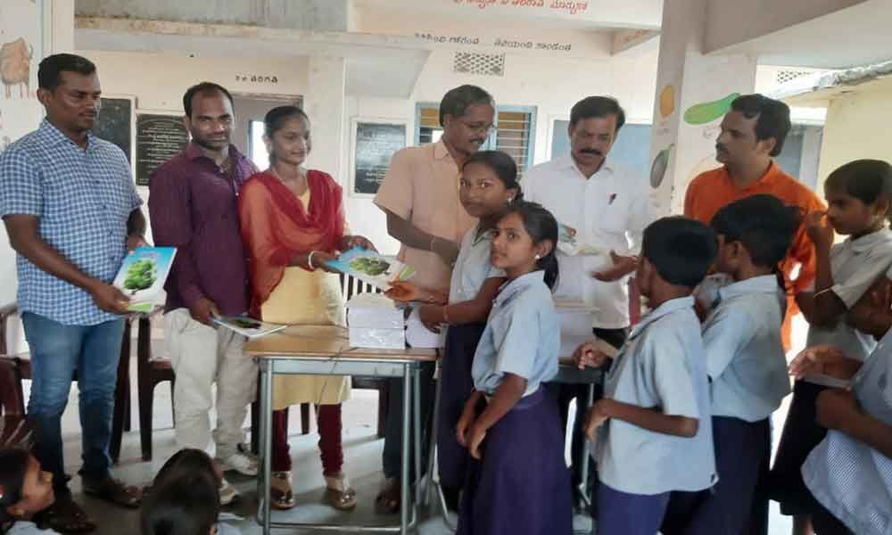Notebooks provided to poor children