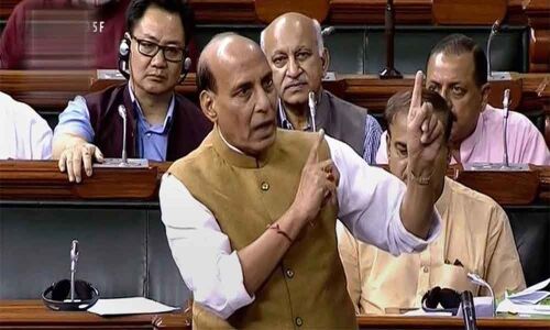 No relation with developments in Karnataka: Rajnath Singh