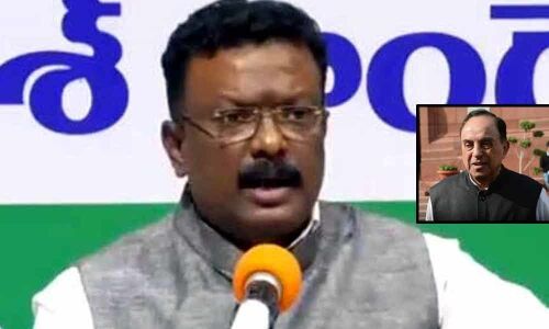 Congress leaders lodge police complaint against Subramaniam Swamy