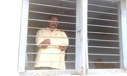 Jallapalli villagers lock up VRO in Gram Panchayat office