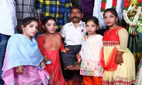 Family of dwarves stares at huge uncertainty