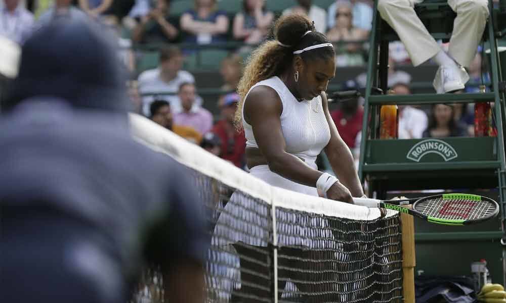 Serena fined USD 10,000 for Wimbledon court damage