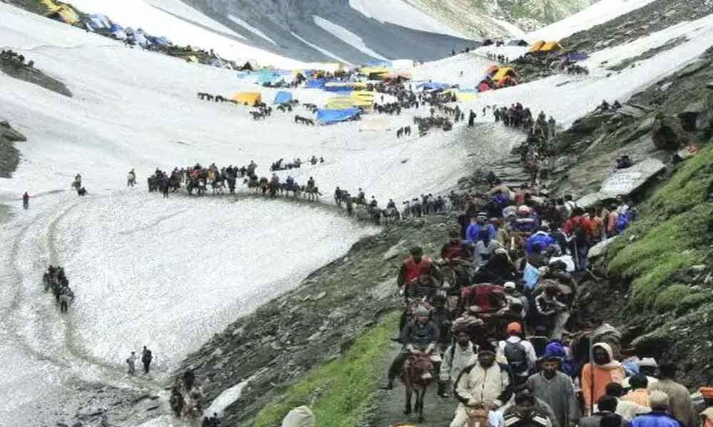 Over 5K pilgrims start Amarnath Yatra from Jammu