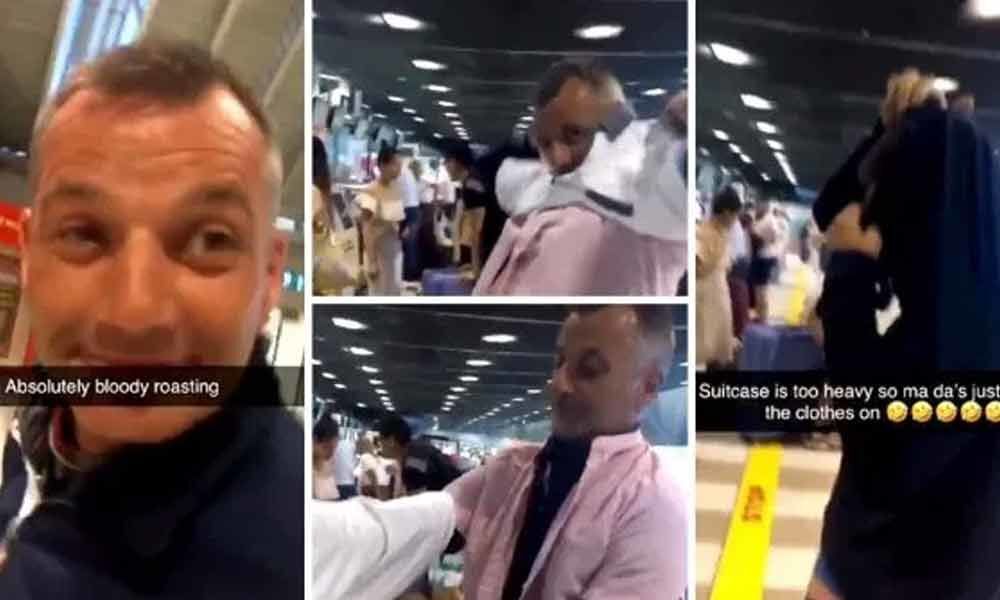 Watch : Man wears 15 shirts to avoid check-in luggage cost, breaks the internet