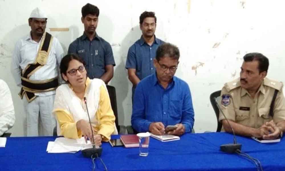 Expedite toilet works, Collector Ayesha Masrat Khanam to officials