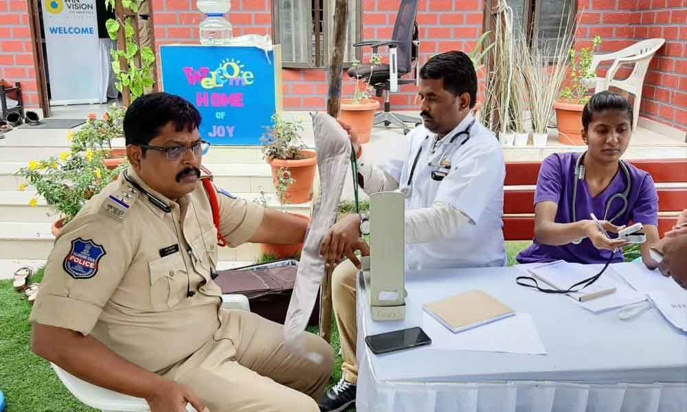 Free medical camp held for police