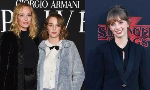 Stranger Things fans go wild on discovering she is the kid of Uma Thurman and Ethan Hawke