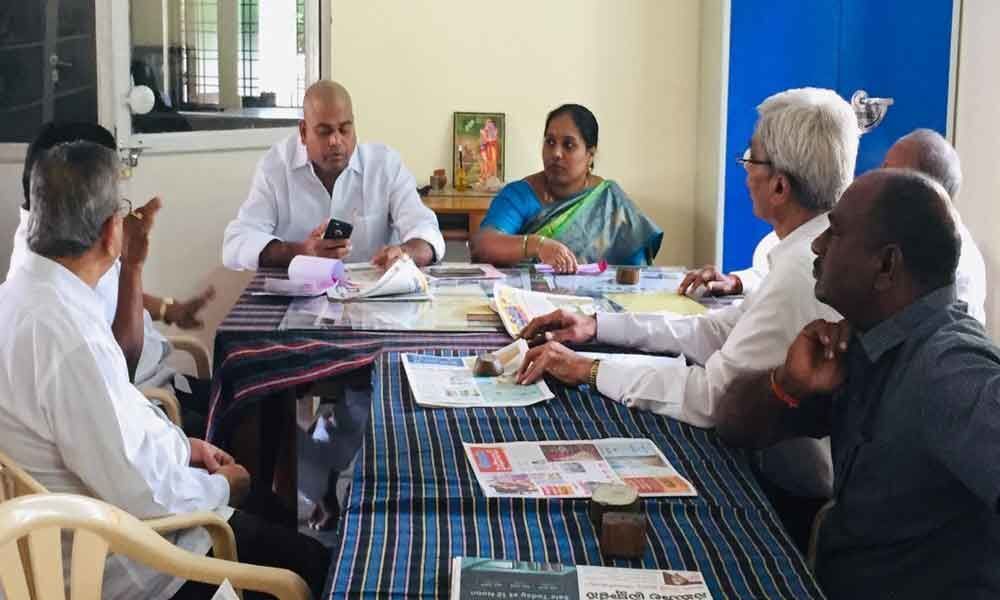Corporator Prashanth Goud apprised of senior citizens issues