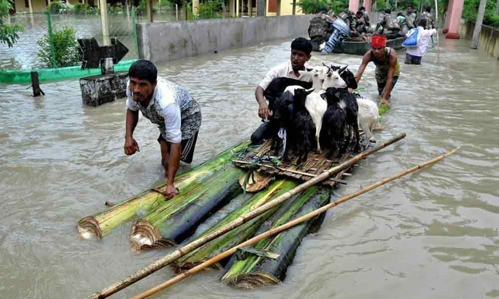 4 lakh marooned by Assam floods