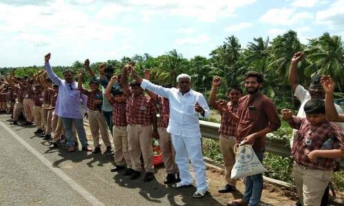 JD Foundation distributes seed balls