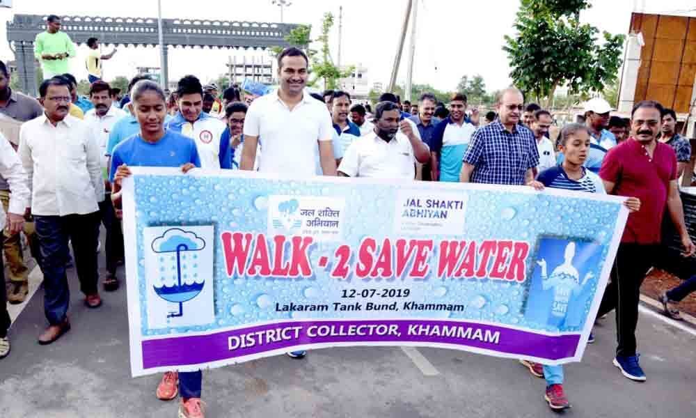 Walk to Save Water rally held in Khammam