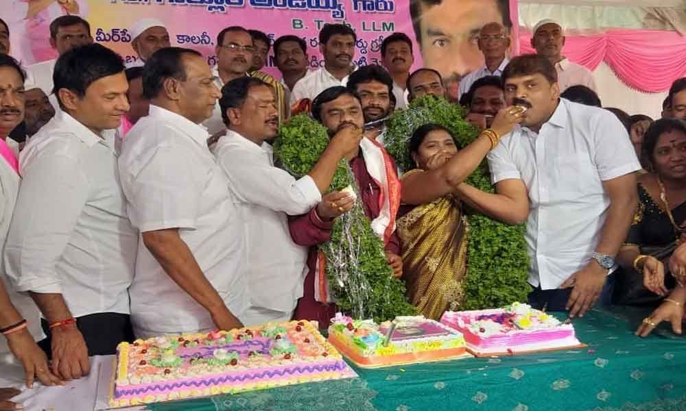 Corporator Golluri Anjaiahs birthday celebrated