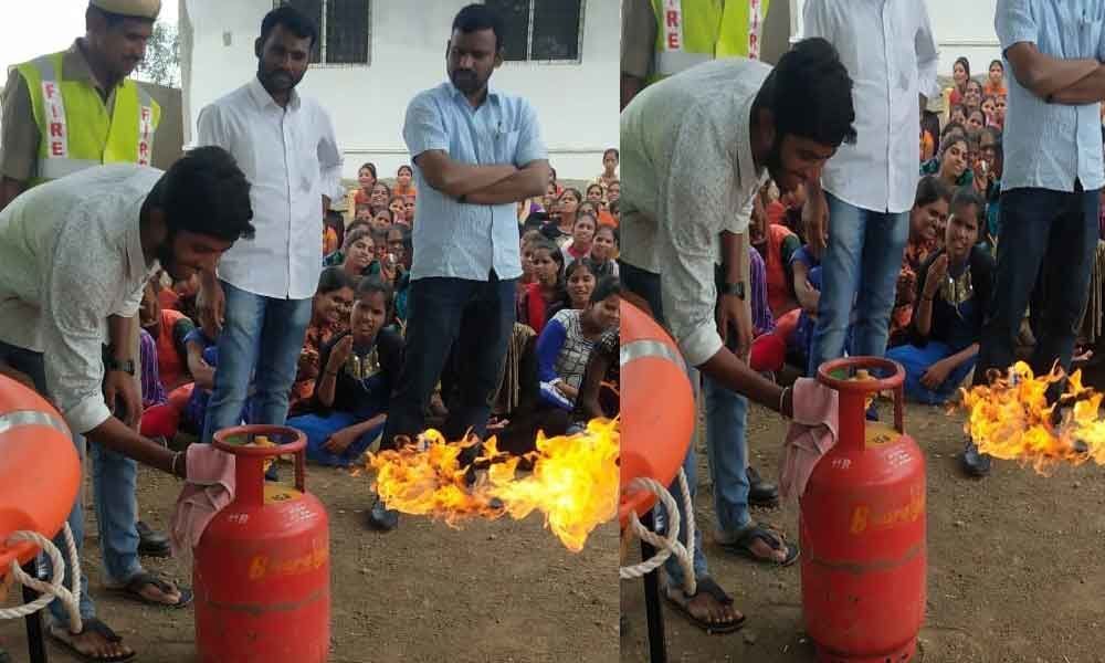 Fire safety awareness drive conducted