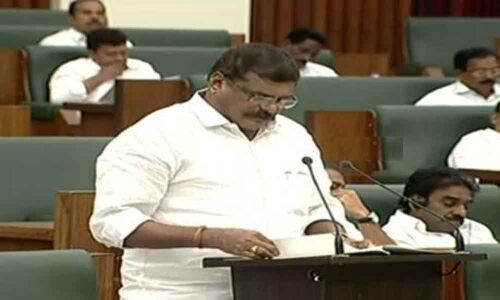 Minister Botsa Satyanarayana presents Agriculture Budget with Rs 28,866 crore