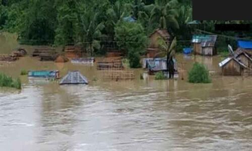 Dozens of homes evacuated amidst flood like situation in Mizorams Tibung