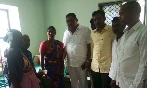 ZPTC member comes to aid the sick