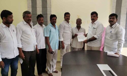 CM Relief Fund cheque presented