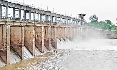 Taliperu project gets a huge inflow