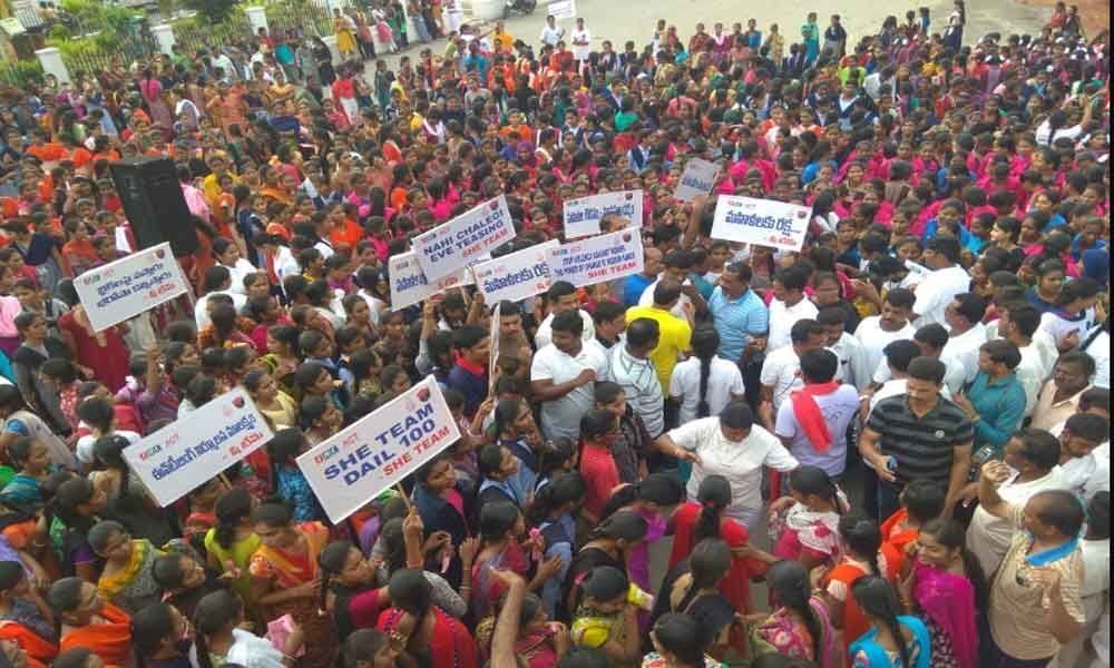 2.5 K run held for women safety at Nalgonda