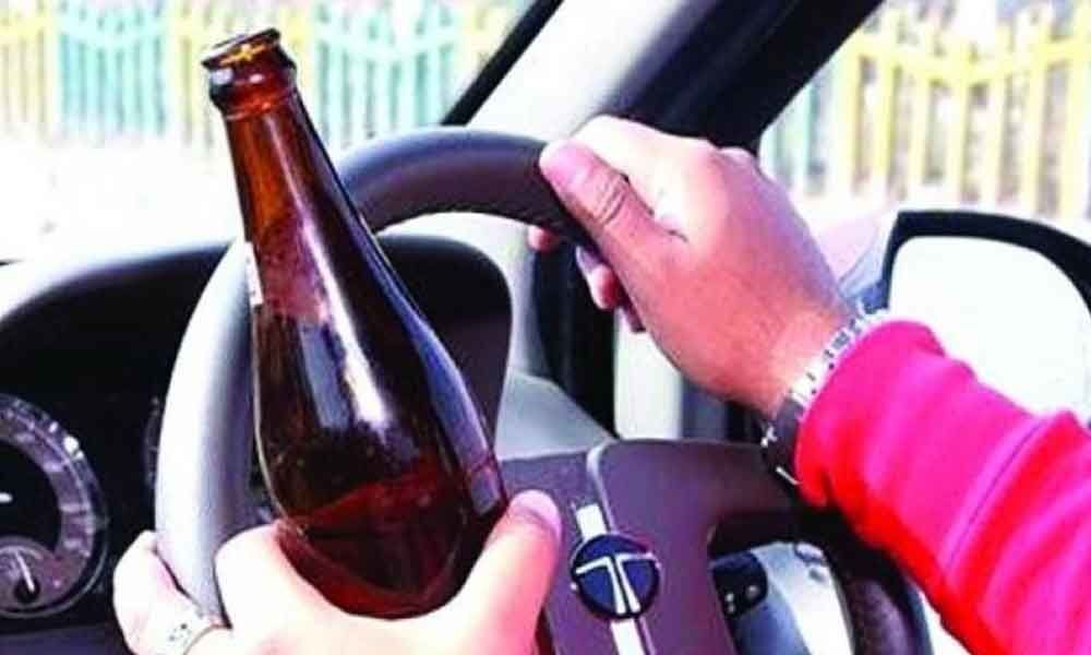 Drunken govt driver creates nuisance