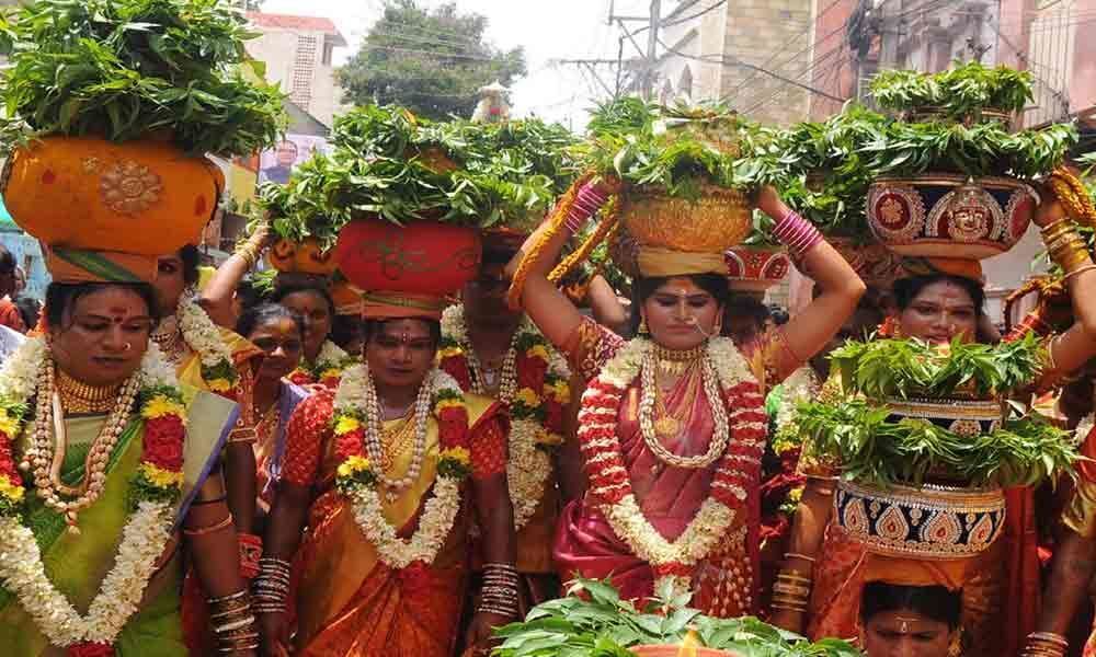 Aashadamasa Bonalu offered to Goddess Kanaka Durga