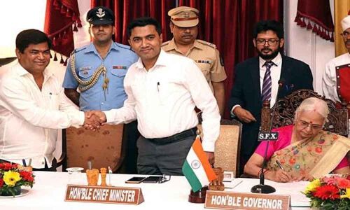 Portfolios to new Goa ministers on Monday, Chandrakant Kavlekar to be Deputy Chief Minister