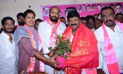 Talasani attends TRS membership drive