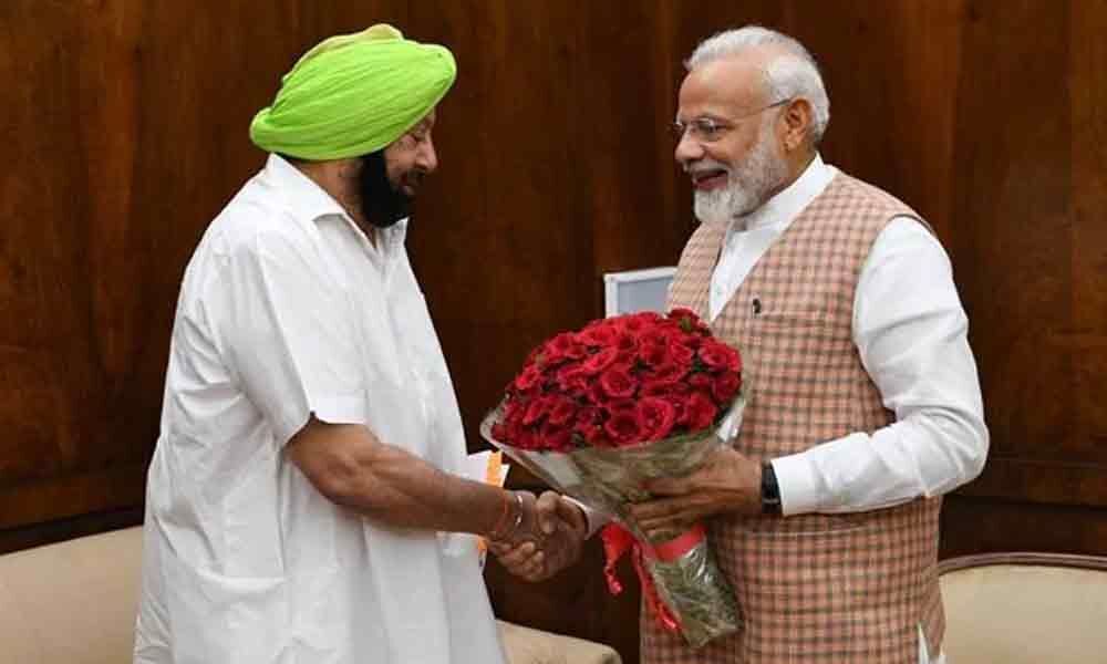 Amarinder Singh Meets PM Modi, External Affairs Minister