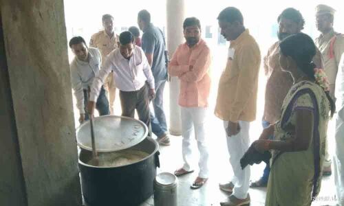 MLA Durgam Chinnaiah pays surprise visit to Model School in Mancherial