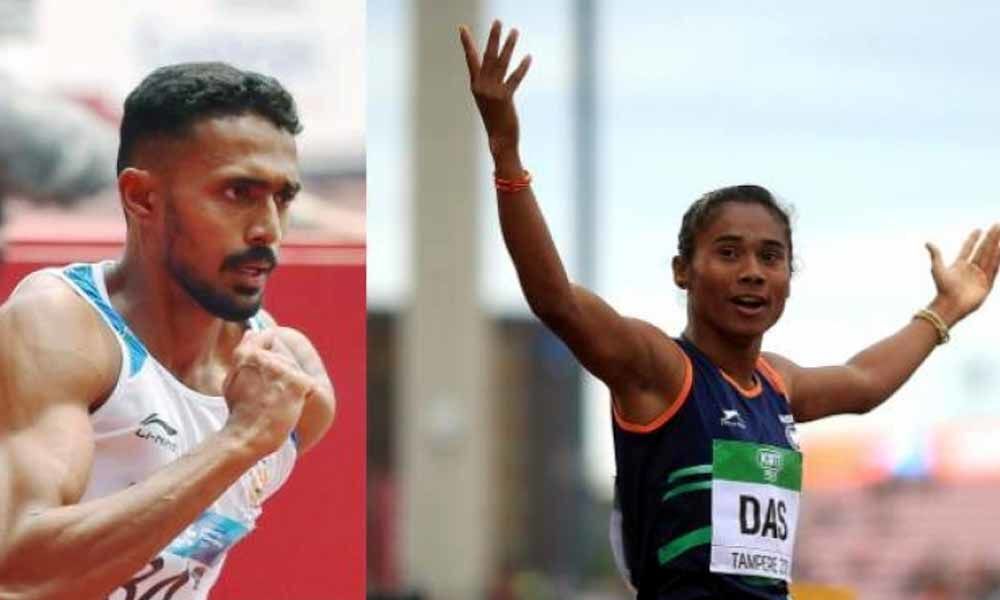 Hima Das wins fourth gold in 15 days, Muhammad Anas also wins top spot