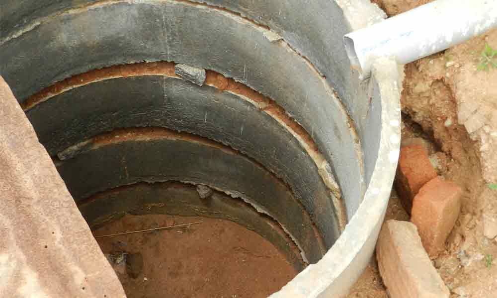 Construct soak pits to harvest rainwater