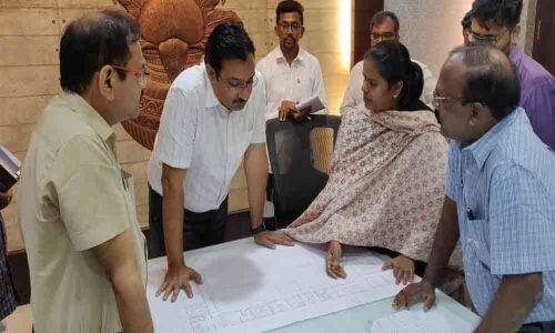 Governor building getting ready in Vijayawada