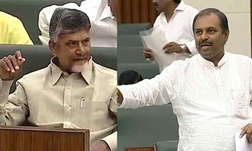 Chief Whip Srikanth Reddy slams Chandrababu over land pooling