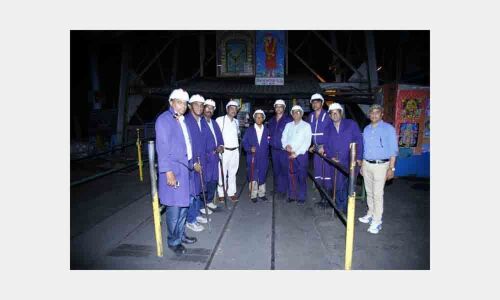 Ministry of Environment, Forest and Climate Change Board member visits underground mine in Kothagudem