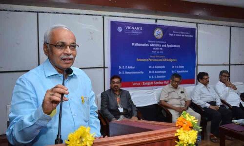 National-level seminar on Mathematics held at Vignans University