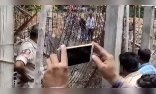Under-construction pump house collapsed in Tirupati