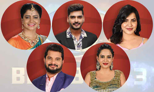 Bigg Boss Telugu Season 3 First Five Contestants List