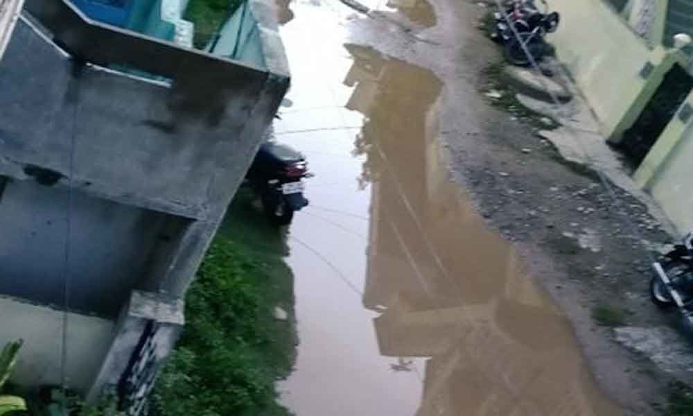 Residents irked by water logging