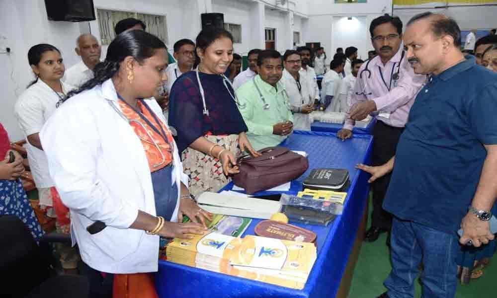 Medical camp for government staff : Collector