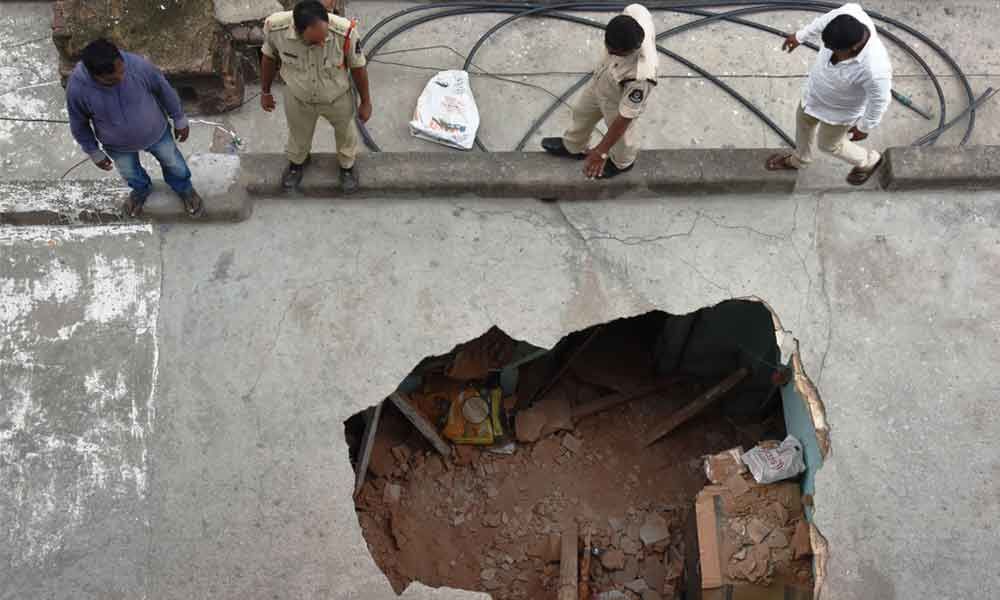 Baby boy dies in roof collapse in Hyderabad city
