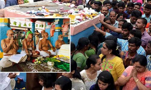 Chilkur prays for speedy recovery of priest in US