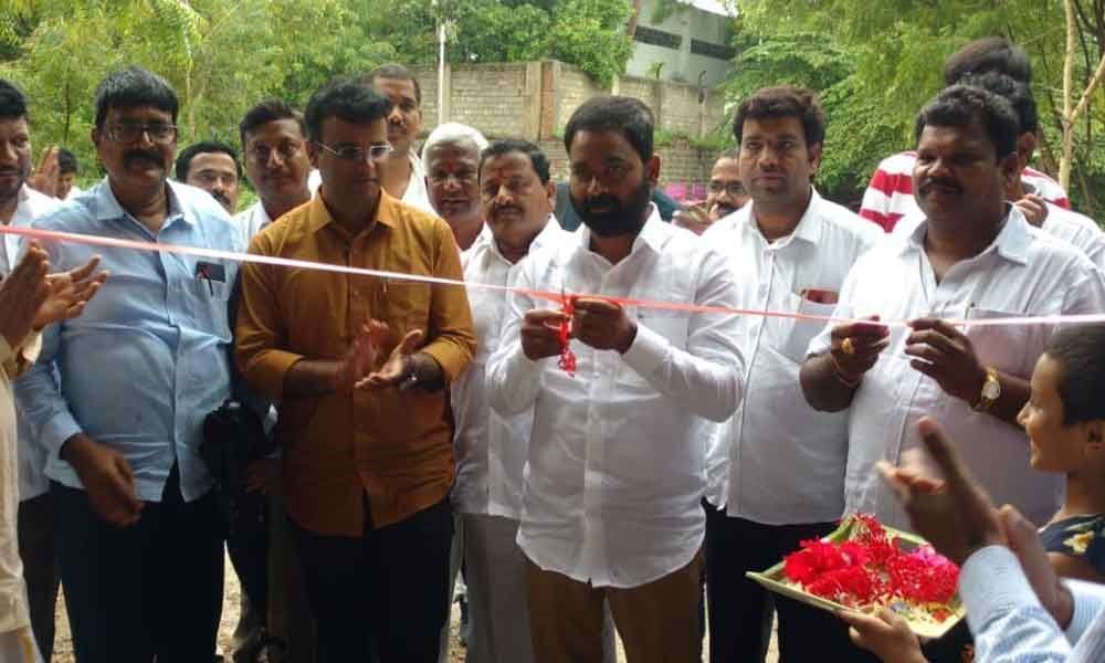 MLA KP Vivekanand inaugurates open gyms