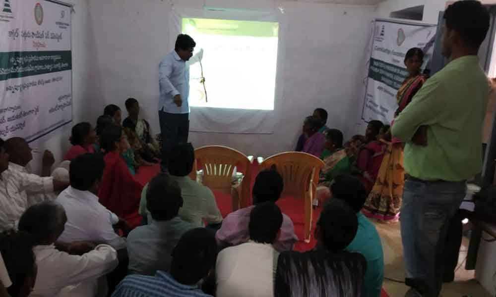 Villagers made aware of Annapoorna Krishi Prasara Seva app benefits