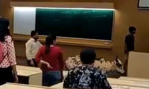Cow enters IIT-Bombay classroom