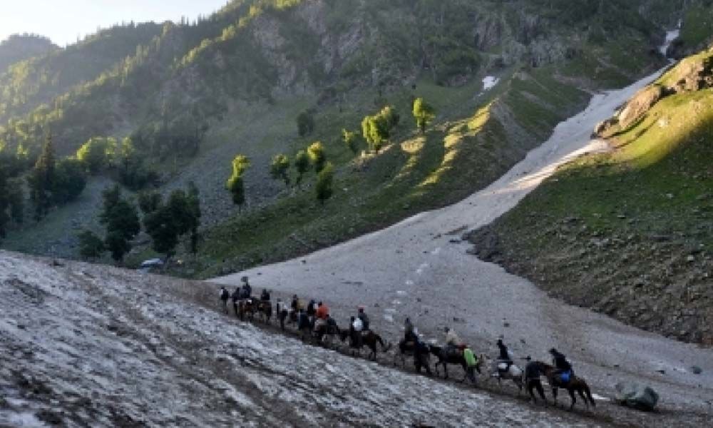Smallest batch of 1,175 pilgrims leaves Jammu for Amarnath
