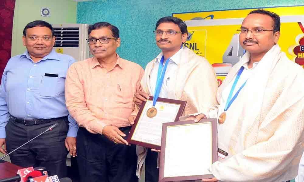 BSNL AP circle staff bags national level awards in Vijayawada