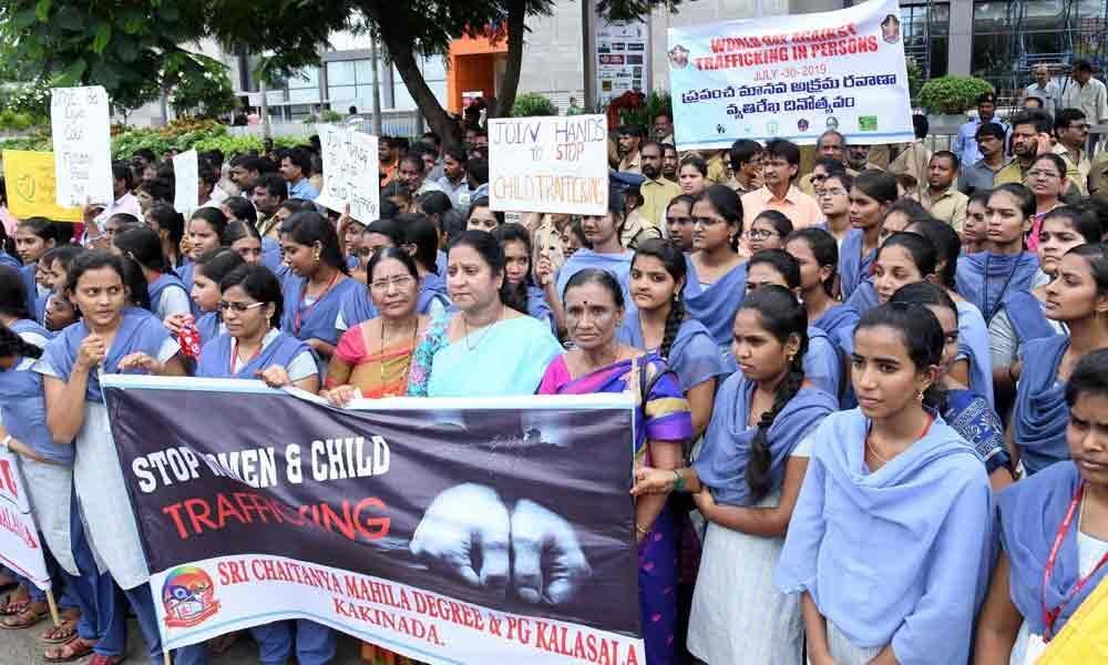 Rally against human trafficking flagged off