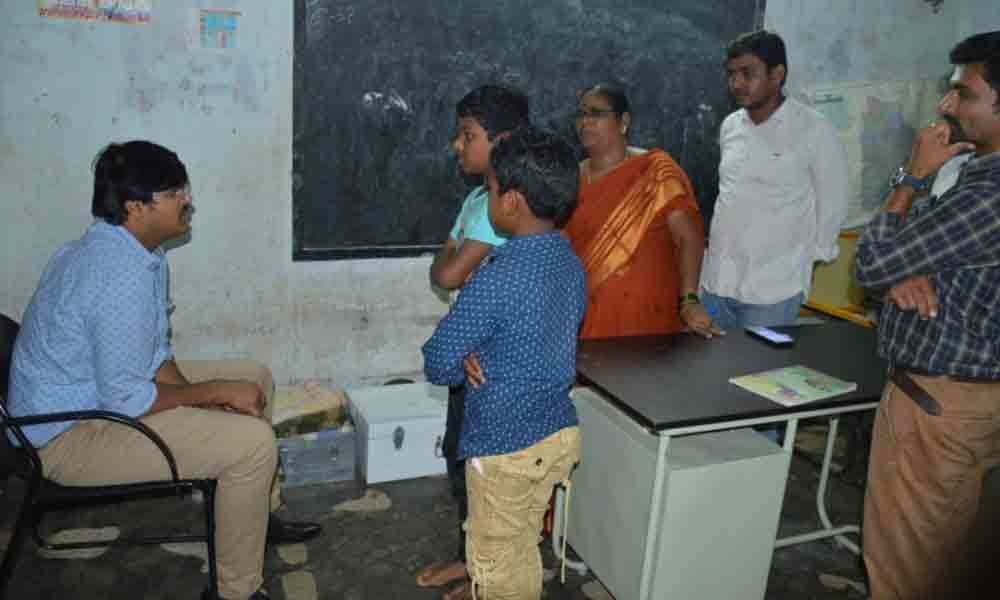 Integrated Tribal Development Agency PO inspects facilities at model school, college
