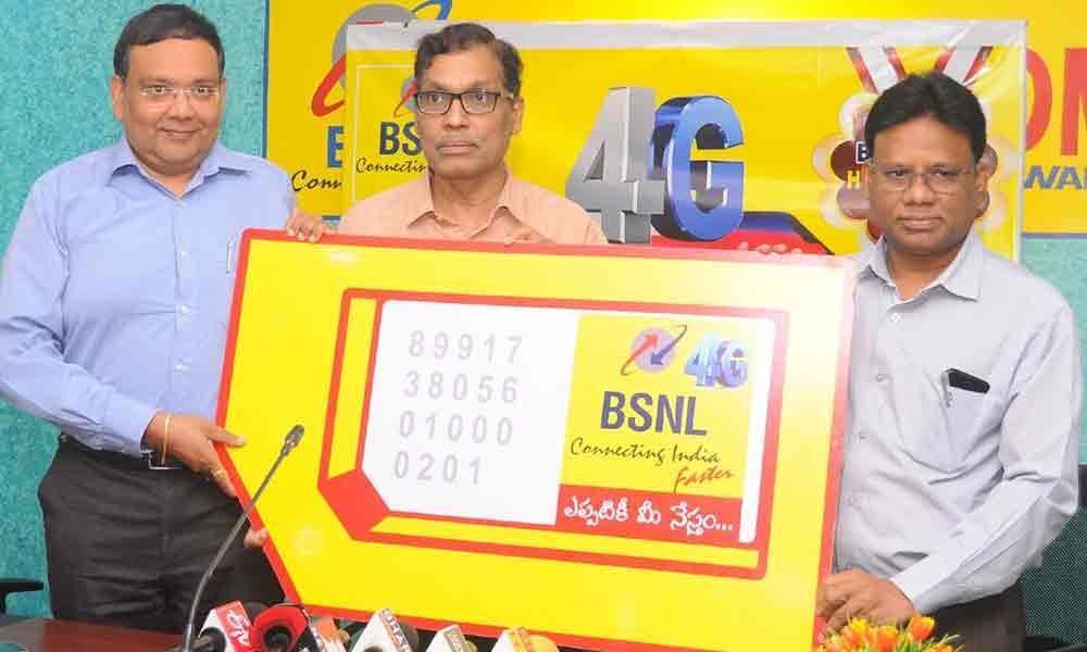 BSNL launches 4G services in AP Circle A P Rao