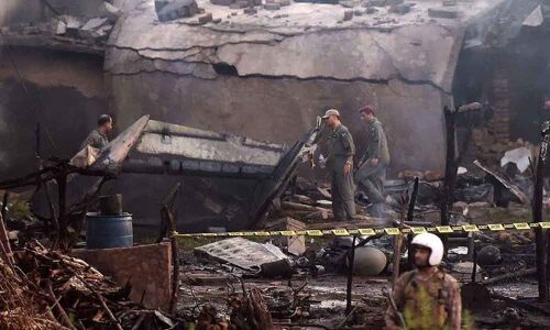 17 killed as Pakistani military aircraft crashes on training flight